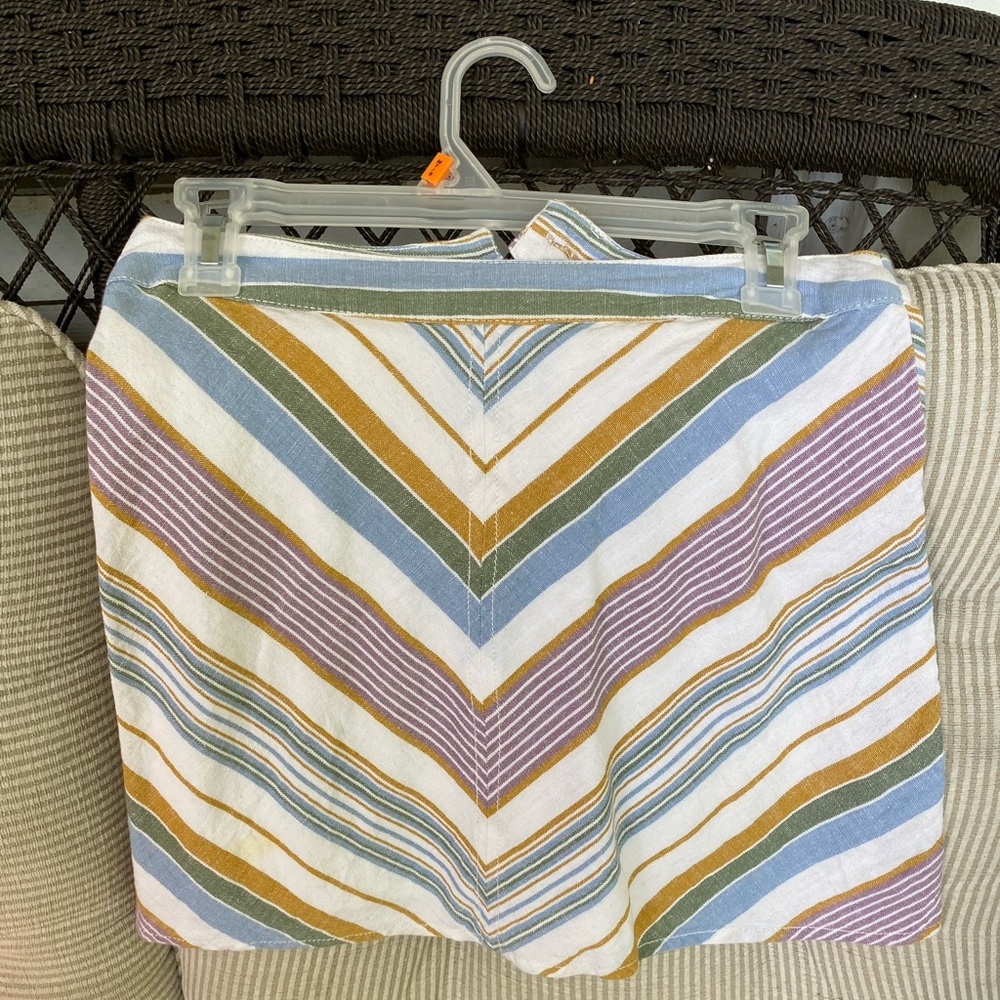 Striped mini skirt